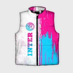 Женский жилет Inter neon gradient style по-вертикали, цвет: 3D-черный