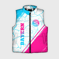 Женский жилет Bayern neon gradient style вертикально, цвет: 3D-черный