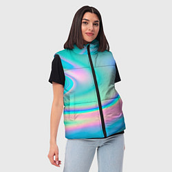 Женский жилет Неоновый бензин, цвет: 3D-красный — фото 2