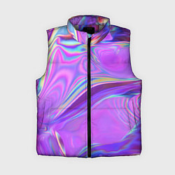 Женский жилет Неоновый розовый бензин, цвет: 3D-светло-серый