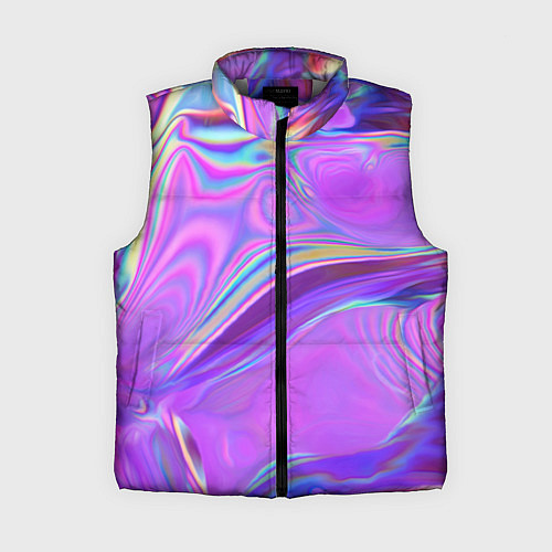 Женский жилет Неоновый розовый бензин / 3D-Светло-серый – фото 1