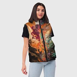Женский жилет Красочный хаос, цвет: 3D-светло-серый — фото 2