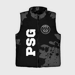 Женский жилет PSG sport на темном фоне вертикально, цвет: 3D-черный