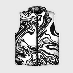 Женский жилет Абстрактная черно-белая