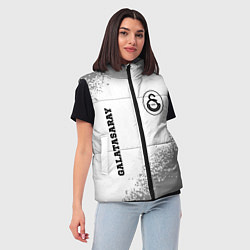 Женский жилет Galatasaray sport на светлом фоне вертикально, цвет: 3D-черный — фото 2