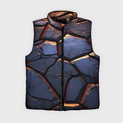 Женский жилет Темная абстрактная объемная плитка