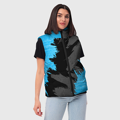 Женский жилет Extreme blue / 3D-Черный – фото 3