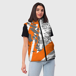 Женский жилет Racing texture, цвет: 3D-черный — фото 2