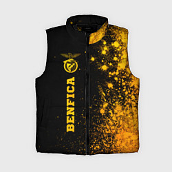 Женский жилет Benfica - gold gradient по-вертикали, цвет: 3D-черный