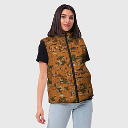 Женский жилет Герои 3 Карта Фабрики, цвет: 3D-черный — фото 2