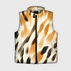 Женский жилет Акварельные полосы, цвет: 3D-светло-серый