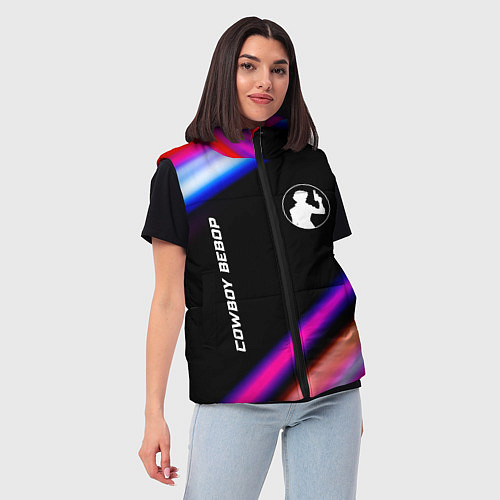 Женский жилет Cowboy Bebop speed anime lights / 3D-Черный – фото 3