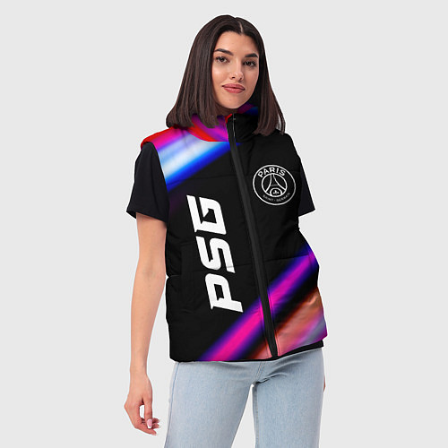 Женский жилет PSG speed game lights / 3D-Черный – фото 3