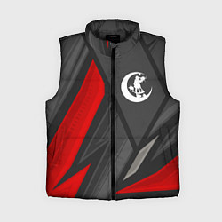 Женский жилет Angels of Death red lines, цвет: 3D-черный