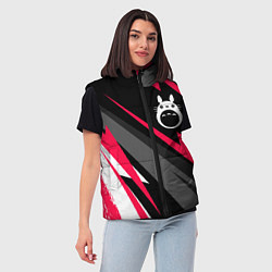 Женский жилет Totoro electro lines, цвет: 3D-черный — фото 2