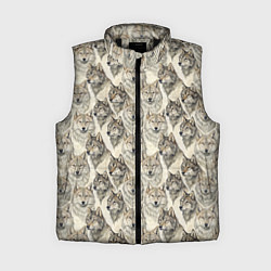 Женский жилет Паттерн лесного волка