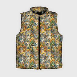 Женский жилет Волчий мотив