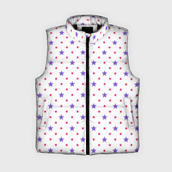 Женский жилет Красивый узор звезды, цвет: 3D-черный