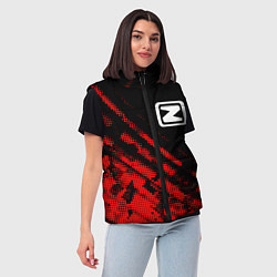 Женский жилет Zotye sport grunge, цвет: 3D-красный — фото 2