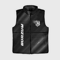Женский жилет Burzum metal rock lines, цвет: 3D-черный