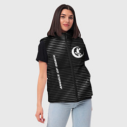 Женский жилет Angels of Death metal anime lines, цвет: 3D-черный — фото 2