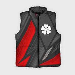 Женский жилет Black Clover red lines, цвет: 3D-черный