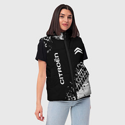 Женский жилет Ситроен: следы от шин, цвет: 3D-черный — фото 2