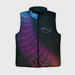 Женский жилет Jaguar neon hexagon, цвет: 3D-черный