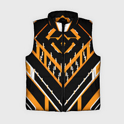 Женский жилет Жёлто-белые линии на чёрном фоне