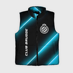 Женский жилет Club Brugge неоновые лампы, цвет: 3D-черный