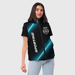 Женский жилет Sporting неоновые лампы, цвет: 3D-черный — фото 2