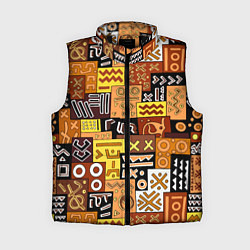 Женский жилет Африканские этнический коллаж