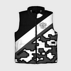 Женский жилет Россия камуфляж текстура, цвет: 3D-светло-серый