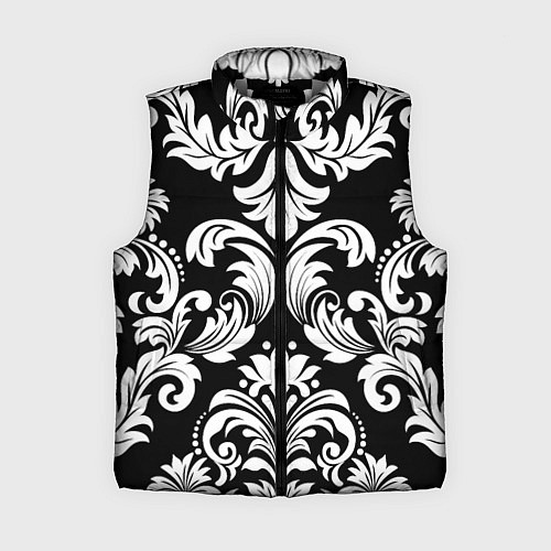 Женский жилет Дамасский орнамент / 3D-Светло-серый – фото 1