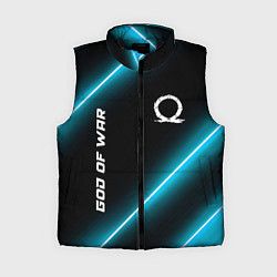 Женский жилет God of War неоновые лампы, цвет: 3D-черный