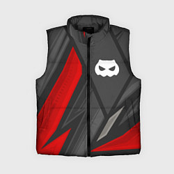 Женский жилет DanMachi red lines, цвет: 3D-черный
