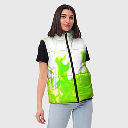 Женский жилет Кислотный огонь, цвет: 3D-красный — фото 2