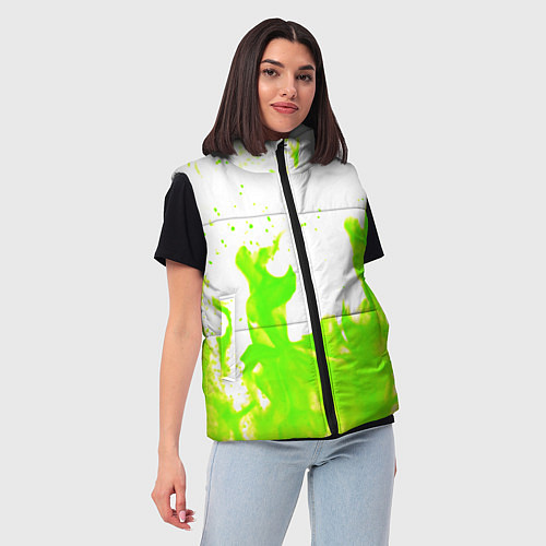 Женский жилет Кислотный огонь / 3D-Красный – фото 3