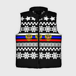 Женский жилет Rusiia winter pattern, цвет: 3D-светло-серый