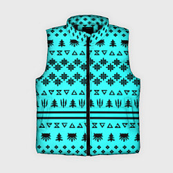 Женский жилет Ведьмак зимний паттерн