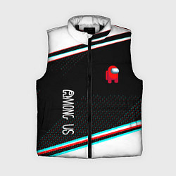Женский жилет Among us geometry steel, цвет: 3D-черный