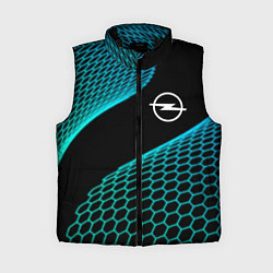 Женский жилет Opel electro hexagon, цвет: 3D-черный