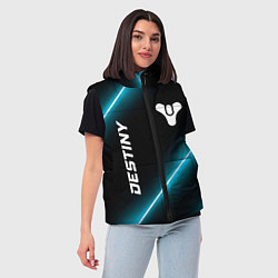 Женский жилет Destiny неоновые лампы, цвет: 3D-черный — фото 2