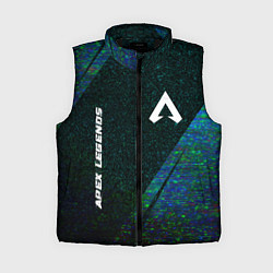 Женский жилет Apex Legends glitch blue, цвет: 3D-черный