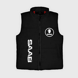 Женский жилет SAAB logo white