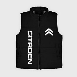 Женский жилет Citroen logo white, цвет: 3D-светло-серый