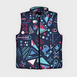 Женский жилет Яркий абстрактный узор для спорта, цвет: 3D-светло-серый