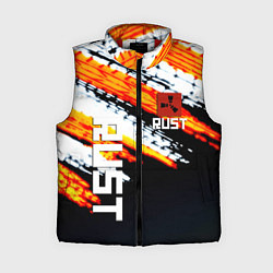 Женский жилет RUST краски текстура абстрактная, цвет: 3D-красный