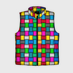 Женский жилет Разноцветное переплетение