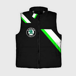 Женский жилет Skoda geometry, цвет: 3D-светло-серый